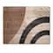 Designart - Abstract Shapes in Terracotta and Ivory Shapes III - Modern Print on Natural Pine Wood